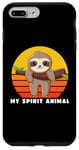 Coque pour iPhone 7 Plus/8 Plus Sloth Is My Spirit Animal, Funny Sloth, Kidd's Silly Sloth