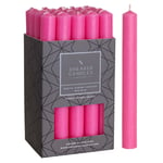 Shearer Dinner Candles Pink 8 inch Unscented Dripless 8 Hour Burn Time 20 Pack