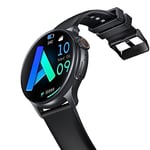 Emporia Watch Joy, Montre Intelligente pour Homme et Femme, Montre de Fitness, Montre de Sport, Montre de santé pour Personnes âgées, Fonction téléphone, Bluetooth, réveil, Noir