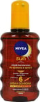 ​​SPF6 Nivea Sun, Suojaava öljysuihke aurinkoa vastaan, 200 ml