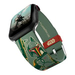 Star Wars - Bracelet Boba Fett Smartwatch - Produit sous licence officielle, compatible avec toutes les tailles et séries d'Apple Watch (montre non incluse)