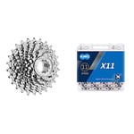 SRAM PG1170 11 Speed Cassette 11-36 & KMC X11 11 Speed Chain (Packaging may vary), Silver / Black, 118 Link