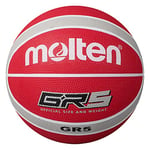 Molten Ballon de Basket Rouge/Blanc/argenté Taille 5