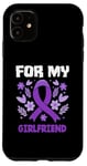 Coque pour iPhone 11 Ruban violet Hodgkin de sensibilisation au lymphome pour ma petite amie