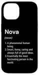 Coque pour iPhone 14 Nova Définition du nom Dictionnaire amusant