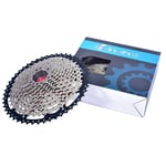 LQKYWNA 12 Speed Bicycle Cassette High Tension Steel Sprockets Cassette Flywheel Mountain Bike Silver Freewheel for Bicycle Modification Mountain Bike Upgrade