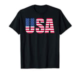 USA Flag Shirt, United States of America, Flag Letter Logo T-Shirt