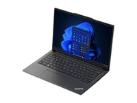 Lenovo Thinkpad E14 Gen 5 21Jr - 180 Graders Gångsjärnskonstruktion - Amd Ryzen 5 - 7430U / Upp Till 4.3 Ghz - Win 11 Pro - Radeon Graphics - 16 Gb Ram - 512 Gb Ssd Tcg Opal Encryption 2, Nvme - 14" Ips 1920 X 1200 - Gigabit Ethernet - Wi-Fi 6 - Gra