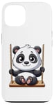 Coque pour iPhone 13 Aire de jeux Panda Swinging Playground Fun