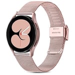 Issinlky Bracelet pour Samsung Galaxy Watch 4, 20mm Bracelet métal acier inoxydable pour Galaxy Watch 7/FE/6/5/4 40mm 44mm/6 Classic/4 Classic/Watch 5 Pro/Watch 3 41mm/Active 2/Galaxy Watch 42mm