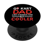 Papa de karting comme un père normal mais des courses de karting plus cool PopSockets PopGrip Adhésif