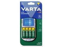 Varta Power Play Lcd Charger - 2-4 T Batterilader - (For 4Xaa/Aaa) + Ac-Strømadapter + Bilstrømadapter 4 X Aa-Type - 2700 Mah