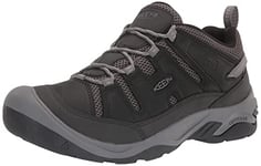 KEEN Men's Circadia Vent Low Height Breathable Hiking Shoes, Black/Steel Grey, 7.5 UK