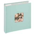 Walther Design Album photo vert menthe 200 photos Carnet mémo 10 x 15 cm avec découpe de couverture, Fun ME-110-A