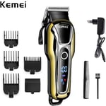 amélioré LCD USB Rechargeable tondeuse à cheveux chauve électrique sans fil rasoir tondeuse 0mm hommes barbier machine de coupe d