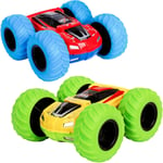 M zimoon Pull Back Car, Inertia Monster Truck Toy Cars Double-Sided Friction and