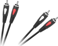 Cabletech Rca (Cinch) X2 - Rca (Cinch) X2 1,8 M Svart (Kpo4001-1.8)