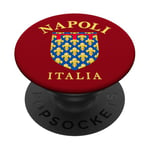 Drapeau de l'Empire romain de Naples - Souvenir de l'Italie - Drapeau Napoli PopSockets PopGrip Adhésif