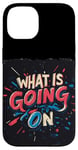 Coque pour iPhone 14 Costume de discours Cool What is going on