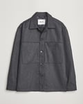 NN07 Isak Wool Overshirt Grey Melange