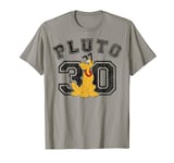 Disney Pluto Varsity Text #30 Graphic Portrait T-Shirt