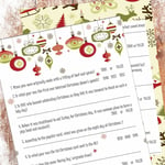 Christmas Entertainment Trivia Game Christmas Eve Party Ice Breaker Office Quiz