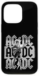 Coque pour iPhone 13 Pro AC/DC Stacked Logo Angus Young Photo par Michael Putland