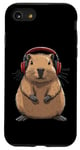 iPhone SE (2020) / 7 / 8 Capybara Wearing Headphones Music Case