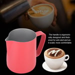 (Rose Red)350ml Stainless Steel Milk Frothing Jug Frother Coffee Latte SG