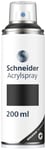 Schneider Paint-It 030 Supreme DIY Spray Paint High Coverage UV Resistant for Almost All Surfaces Matte Black