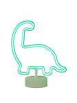 Glow Neon Dinosaur Table Lamp, Green