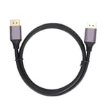 DisplayPort-kabel 8K 60HZ 4K 144HZ DP1.4 30AWG OD6.0mm Tvåvägsöverföringskabel 1.5m