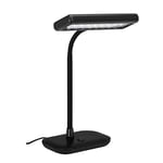 Briloner Leuchten - Lampe de Table à LED, Lampe à Lumière du jour, 6.500 Kelvin, 800 Lumen, 7, 5 Watt, Interrupteur à Bascule, Orientable et Pivotant, Noir, 440x230x120mm (Hxlxb)