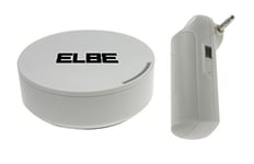 Elbe TA-7040 Transmetteur Audio sans Fil 8 canaux avec émetteur/récepteur +/-10 m Blanc