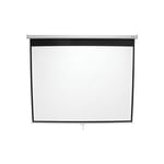 Écran de projection vidéoprojecteur enroulable 98,4 pouces 178x178cm Helloshop26 0601002