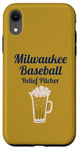 Coque pour iPhone XR Milwaukee Baseball Bière et Sports