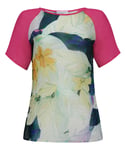 Almost Famous Pink Viscose Floral Top Size 10 NWT Sample SP £99