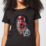 Avengers Endgame Captain America Brushed Women's T-Shirt - Black - 3XL