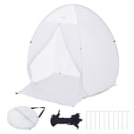 VEVOR Tragbares Pop-up-sprühfarbenzelt Farbkabine DIY Sprühmalerei Peinture en aérosol à Faire soi-même, Polyester, Blanc, 152,4 x 152,4 x 177,8 cm