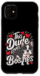 iPhone 11 Boston Terrier Bostie Love Mother's Father's Valentine's Day Case