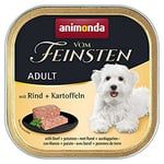 Nourriture pour chien Vom Feinsten Adult d’animonda, nourriture humide pour chien adulte, avec bœuf + pomme de terre, 22 x 150 g