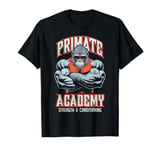 Gorilla Gym Funny Primate Academy Strength & Conditioning T-Shirt