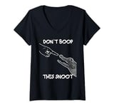 Womens Don't Boop This Snoot Baby Alligator Funny V-Neck T-Shirt