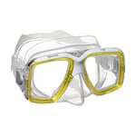 Mares Masque Aquazone Ray, Masque Snorkeling Adulte, Unisex, Jaune Transparent/Transparent