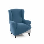 SOFASKINS® Housse de Fauteuil 1 Place, Housse de canapé à Oreilles Super élastique, avec Design Exclusif, Respirante et Durable, Facile à Installer, 70-110 cm, Bleu Ciel