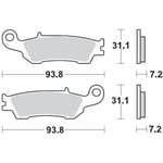 Bromsbelägg fram moto-Master - Sinter moto master brake pad race mx nitro