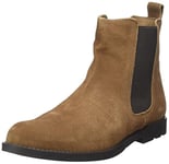 DreiMaster Homme Bottines Chelsea en Cuir, Camel, 41 EU