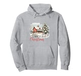 Small Town Christmas Farm Animal Pullover Hoodie