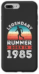 Coque pour iPhone 7 Plus/8 Plus Legendary Runner born 1985 40e anniversaire cadeaux course