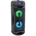 INOVALLEY KA02- Enceinte lumineuse Bluetooth 400W - Fonction Karaoke - 2 Haut-pa